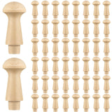 50 Pcs Mini Shaker Pegs Wooden Hooks Wall Mounted, Smooth Texture Wood Pegs for Hanging Coat Hat Towel Clothes Wall Organizing Supplies, 0.98 x 0.43 Yinkin