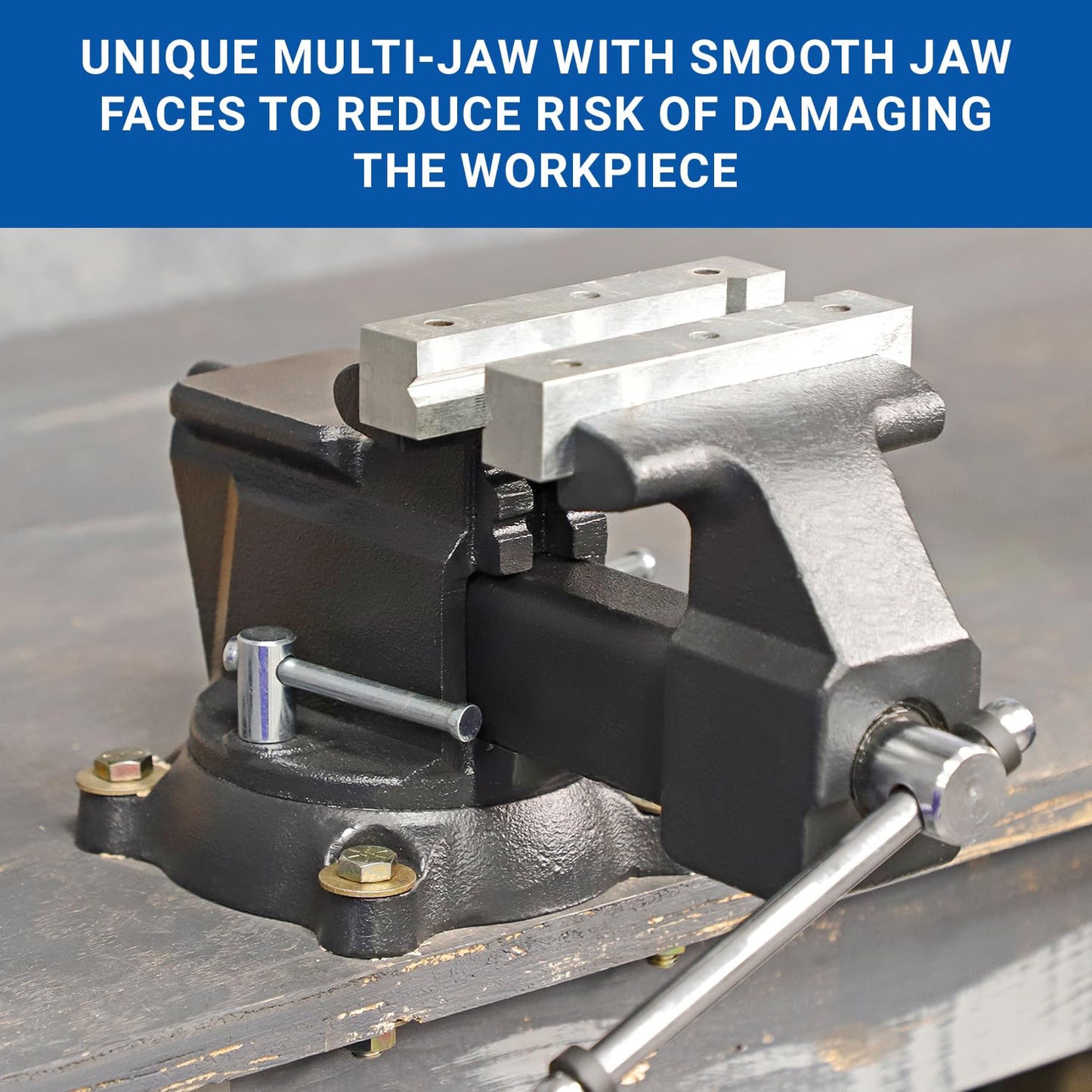 Yost MV-5 Multipurpose 5" Wide Jaw Homeowners Bench Vise | Industrial & Workshop-Grade Work Table Mechanic Tools for Wood Working, Metal Works, & DIY - WoodArtSupply