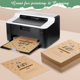 200 Sheets 8.5 x 11 Inches Kraft Cardstock Thick Paper Heavyweight Card Stock Printer Paper 250 GSM 92 LB Cover 170 LB Text Card Stock for Fainne