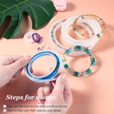 9 Pieces Silicone Bracelet Mold and Ring Resin Casting Mold Set Round Epoxy Jewelry Mold Silicone Bangle Ring Mold for Jewelry DIY Crafts Making Syhood