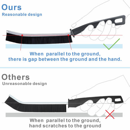 Dincken 4 PCs Hard-bristled Crevice Cleaning Brush, Gap Cleaning Brush, Grout Brush for Kitchen, Bathroom, Bathtubs - WoodArtSupply