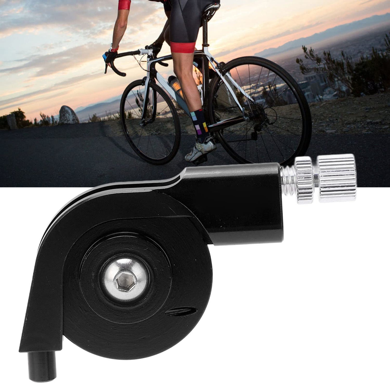 Bike Accessories, V Brake Stroke Converter Aluminum Alloy CNC Machining V Brake Caliper Regulator for Road Cycling(Black) V Brake Converter V Brake VGEBY