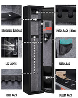 KAER 2-Gun Safes for Home Rifle and Pistols Electronic Gun Security Cabinet Quick Access Gun Rifle Gun Security Cabinet Safes Gun Cabinet for KAER