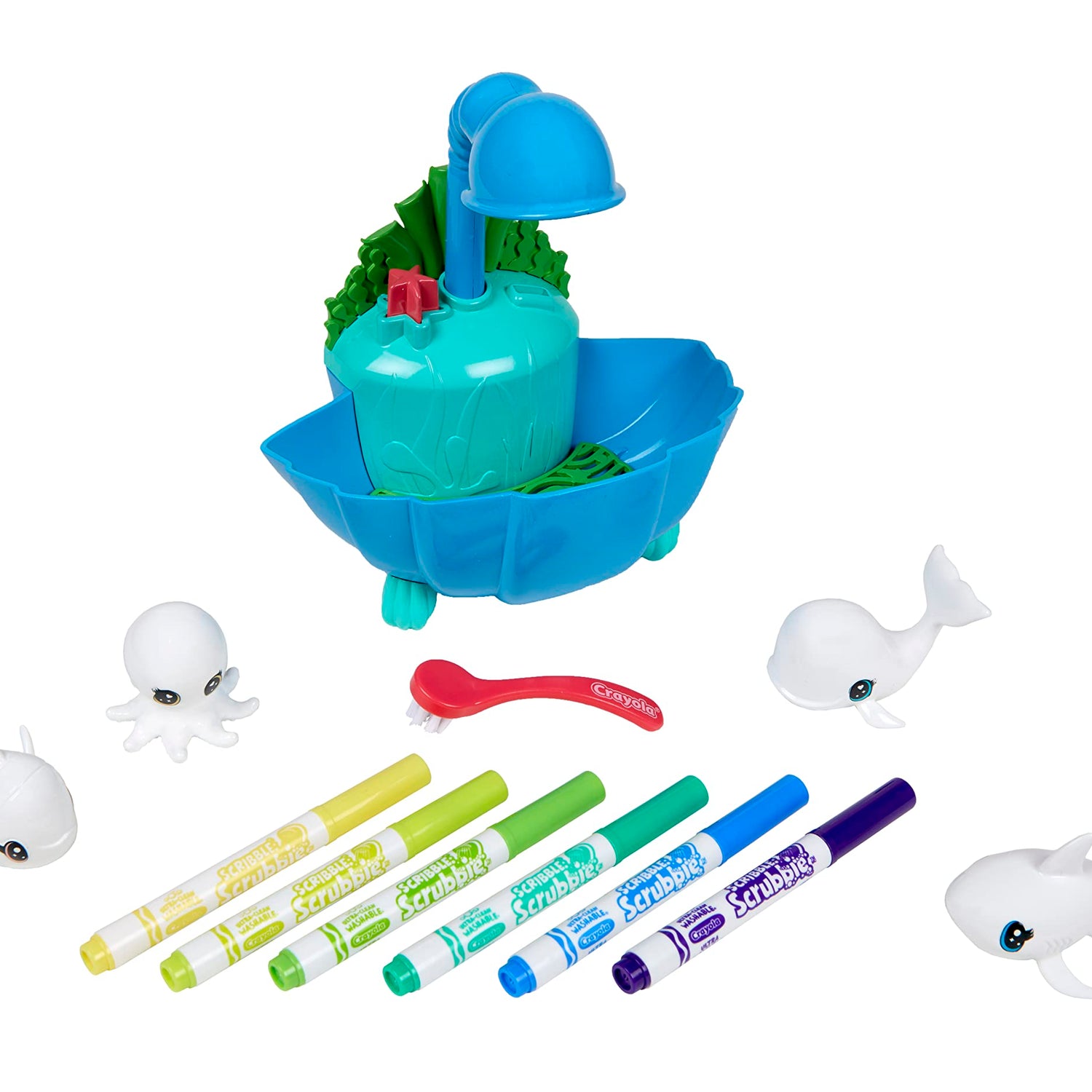 Crayola Scribble Scrubbie Pets Blue Lagoon Playset, Pet Toys For Girls & Boys, Gifts For Kids Ages 3+ Crayola
