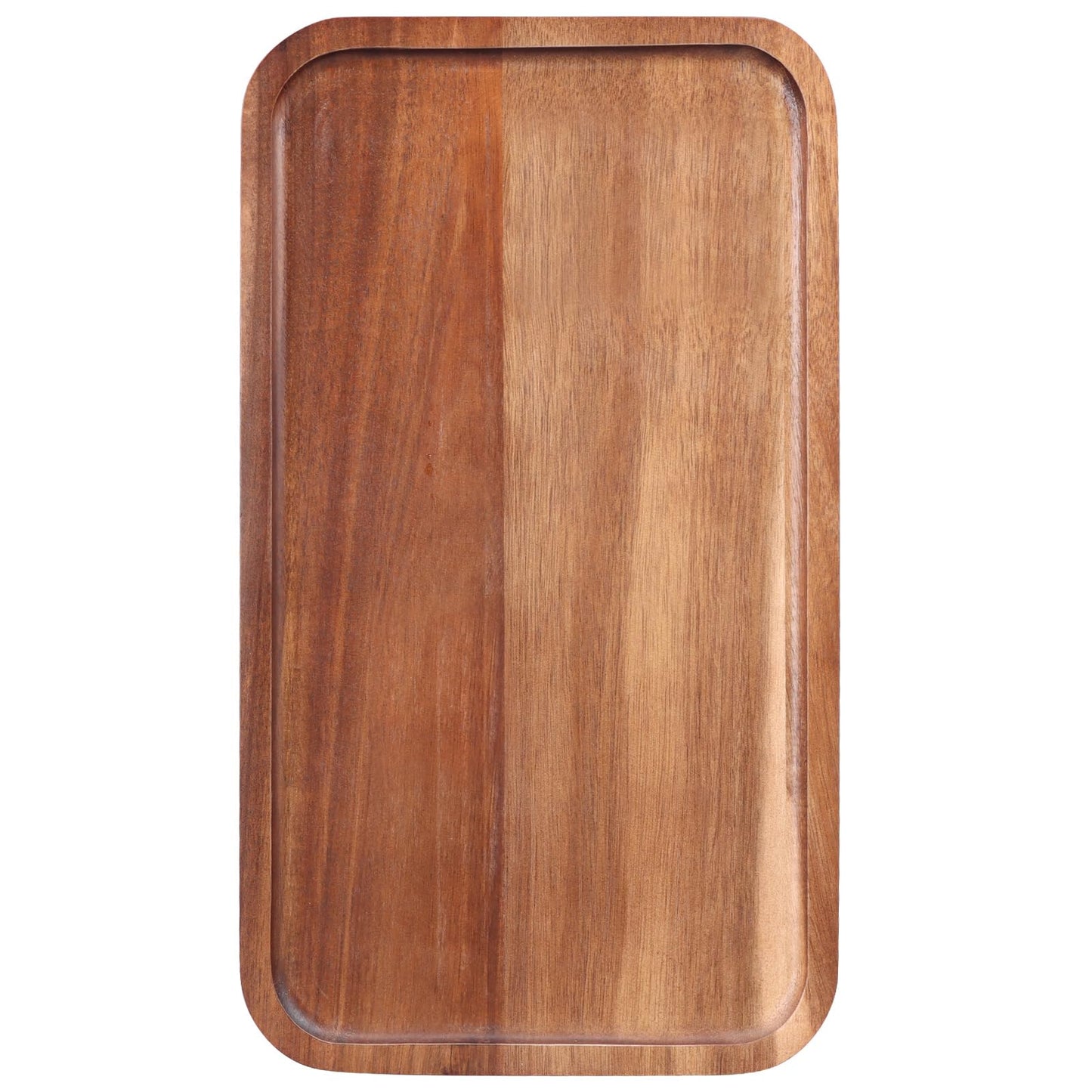Medium Acacia Wood Serving Trays Long Charcuterie Boards Wood Snack Platter Rectangular Cookie Appetizer Plates Serving Cheese Board Rectangle