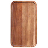 Medium Acacia Wood Serving Trays Long Charcuterie Boards Wood Snack Platter Rectangular Cookie Appetizer Plates Serving Cheese Board Rectangle Ayiaren