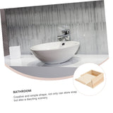 Abaodam 2pcs Boxes Small Wooden Box Unfinished Wood Organizer Sundries Storage Tray Plain Bamboo Soap Wooden Jewelry Case Wood Decor Jewelry Abaodam