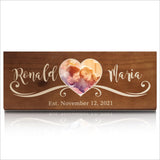 DPDP Personalized Wedding Gifts, Custom Wood Sign with Name Date Picture, Bridal Shower Gifts for Bride and Groom, Weeding Shower Gifts, Gifts for DPDP