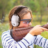 Pro For Sho 34dB Shooting Ear Protection - Special Designed Ear Muffs Lighter Weight & Maximum Hearing Protection - Standard Size, White Pro For Sho