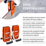 SDRTOP 2 PACK Double Handed Stone Carrying Clamps Granite Panel Carriers Lifting Tools 660lbs Transporting Heavy Duty Carry Clamp for Glass Quartz SDRTOP