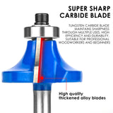 BAIDETS Router Bits Set 1/4 Inch Shank, 24 Pieces 1/4" Router bits Tungsten Carbide Wood Router Bits, Woodwork Tools, for Professional and Beginners BAIDETS