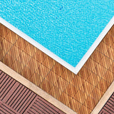 Interlocking Deck Tile (Pack of 10, 12"x12") Acacia Hardwood Deck Tile, Interlocking Patio Tile in Solid Acacia Wooden Oiled Finish Waterproof all WoodArtSupply