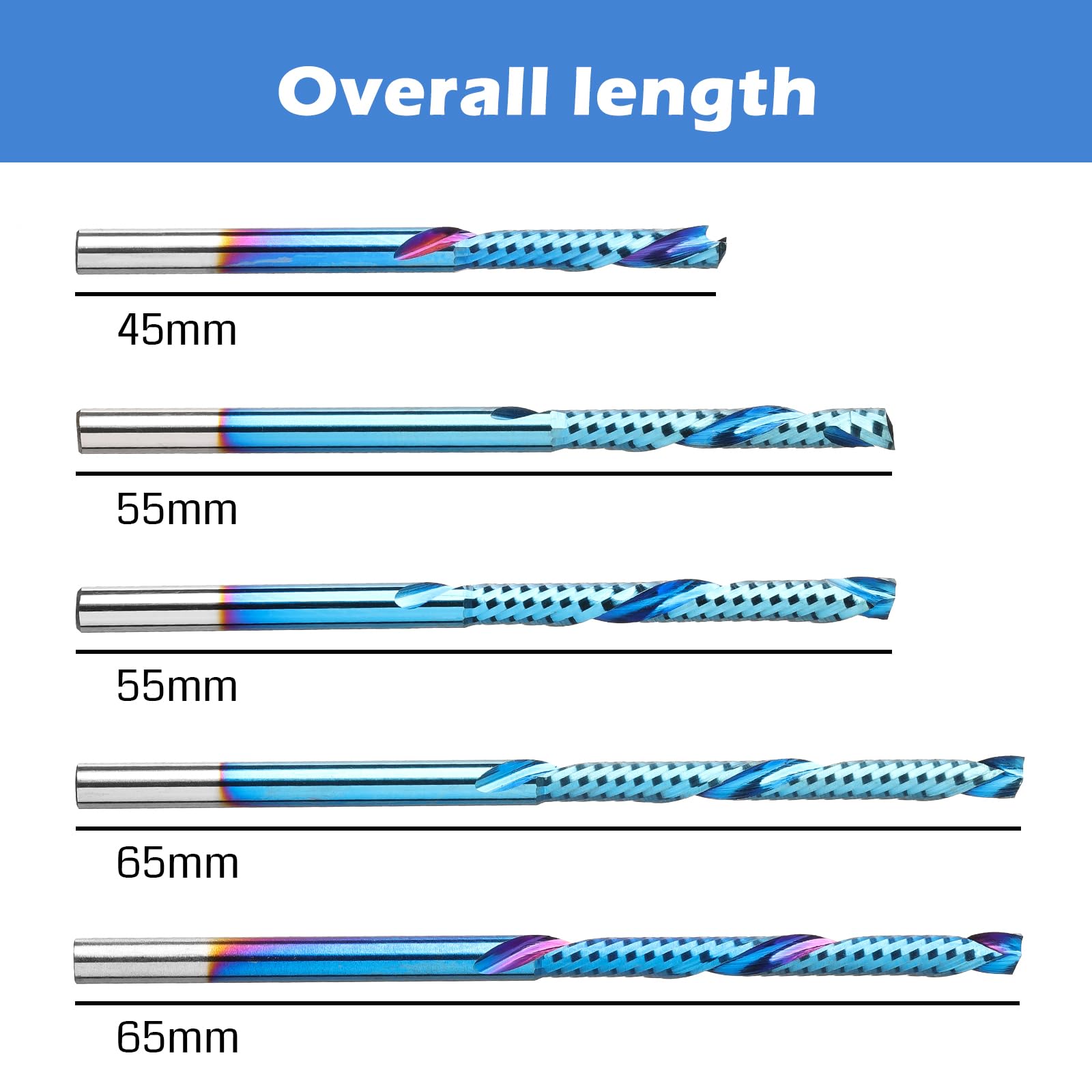 Genmitsu 3018-PROVer V2 Upgraded Desktop CNC Router Machine + 1/8 Inch Shank 5pcs Carbide Spiral O Flute Up & Down Compression End Mill CNC Router - WoodArtSupply