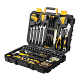 DEKOPRO 158 Piece Tool Set-General Household Hand Tool Kit,Auto Repair Tool Set, with Plastic Toolbox Storage Case DEKOPRO