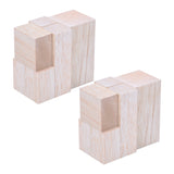 Sumind 12 Pieces Unfinished Balsa Wood Mini Carving Blocks, 4 Sizes, 50 x 50 x 100 mm, 30 x 30 x 100 mm, 30 x 30 x 50 mm, 50 x 30 x 50 mm Sumind
