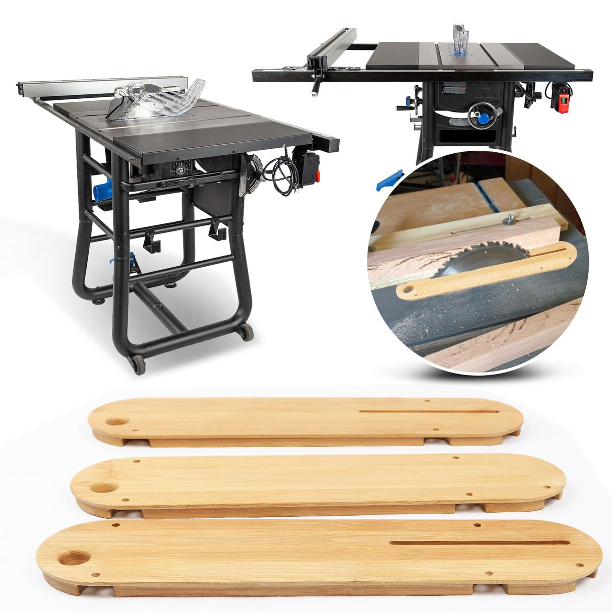 New Upgraded Zero Clearance Insert Compatible with 36-725, 36-725T2, 36-5152, 36-5000, 36-5000T2 Insert Table Saw, Dado Throat Plate for Delta 3 Pack CONGKAILU