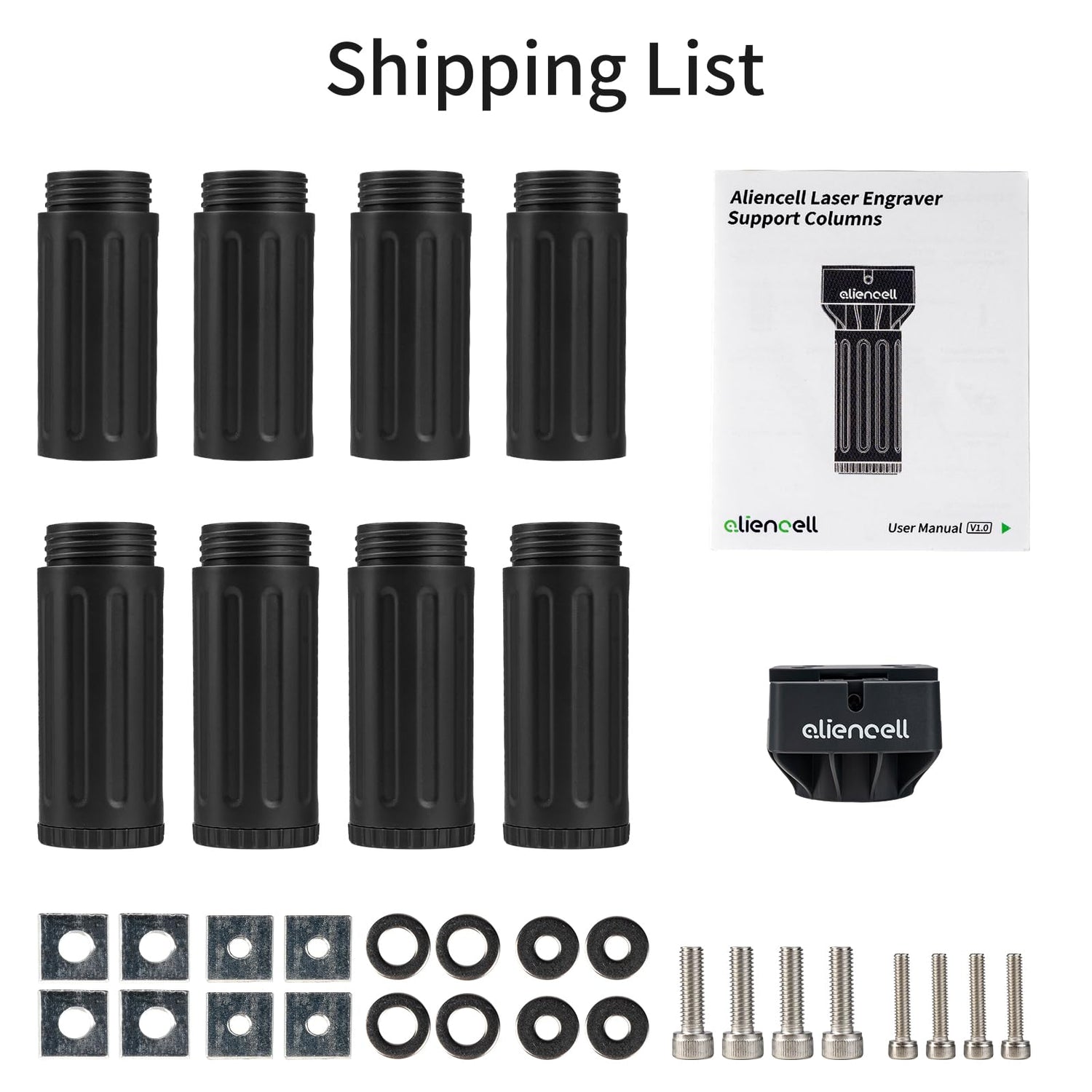 4Pcs Laser Engraver Raiser for Atomastack/xTool Laser Cutter and Engraver Machine, Laser Engraving Machine Riser (Raiser) chitu systems