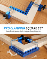 YAOSAN upgrade 90 Degree Positioning Squares Right Angle Clamping squares Clamps Aluminum Alloy Woodworking Carpenter Corner Clamping Square 5.5" YAOSAN