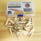 AUTOTOOLHOME 100 Pack Solid Wood Pocket Hole Plugs Pine for Pocket Hole Jig Woodworking Tool with a Storage Case(100) AUTOTOOLHOME