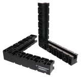 Milescraft 4011 8" ClampSquares - 90 Degree Corner Clamp, Positioning/Assembly Squares for Pictures Frames, Boxes, Etc Black Milescraft
