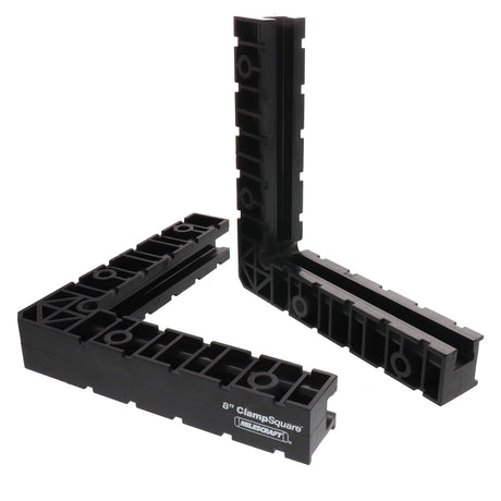 Milescraft 4011 8" ClampSquares - 90 Degree Corner Clamp, Positioning/Assembly Squares for Pictures Frames, Boxes, Etc Black Milescraft