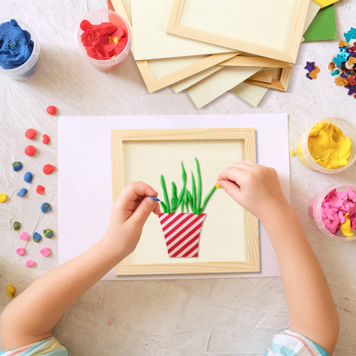 Kathfly 12 Pcs 8 x 8 Inch Pine Wood Panel Boards Unfinished Square Wood Panels Painting Panel Boards for Crafts Paint DIY Drawing Pouring Art Kathfly