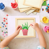 Kathfly 12 Pcs 8 x 8 Inch Pine Wood Panel Boards Unfinished Square Wood Panels Painting Panel Boards for Crafts Paint DIY Drawing Pouring Art Kathfly