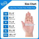 SwiftGrip Disposable Nitrile Exam Gloves, 3-mil, Blue, Nitrile Gloves Disposable Latex Free, Medical Gloves, Cleaning Gloves, Food-Safe Rubber SwiftGrip