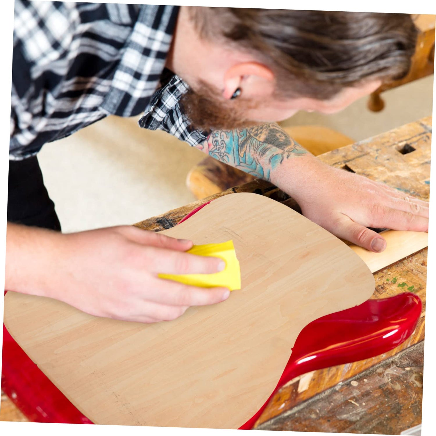 SUPVOX Guitar Top Tools Diy Solid Headplate Guitars Luthiers Replacement Tool Luthiers Gift Guitar Headplate Replacement Guitars Accessories Diy SUPVOX