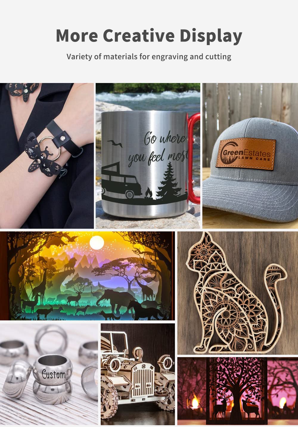 Twotrees TTS-55 Laser Engraver 40W Laser Engraving Machine 32 Bit Motherboard with Air Assist, for Cut Plywood Wood Engrave Aluminum, Laser Power: Aotyks