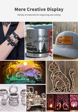 Twotrees TTS-55 Laser Engraver 40W Laser Engraving Machine 32 Bit Motherboard with Air Assist, for Cut Plywood Wood Engrave Aluminum, Laser Power: Aotyks