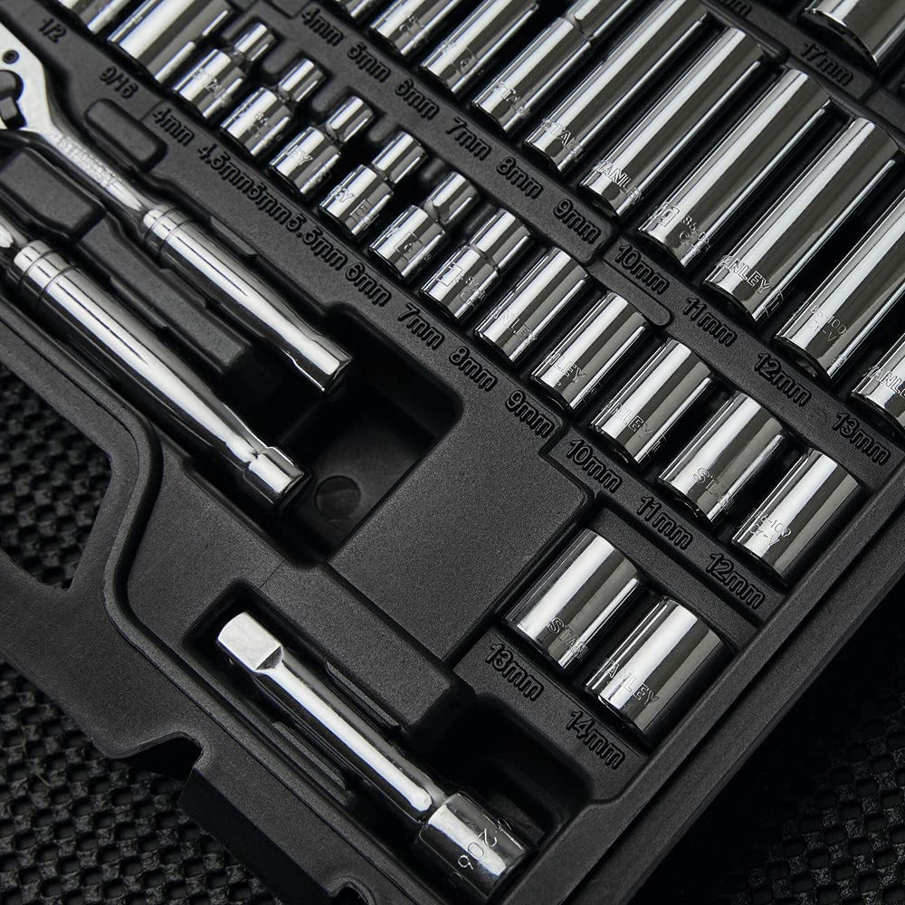 STANLEY Drive Socket Set, 123-Piece, Black (STMT71652) Stanley