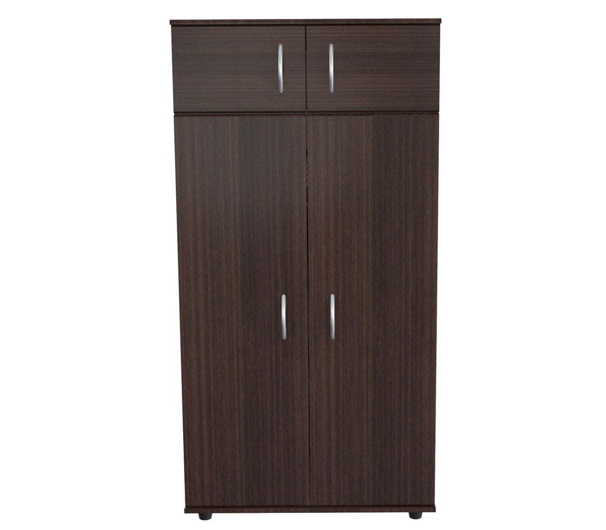Inval 4-Door Armoire Wardrobe, Espresso Inval