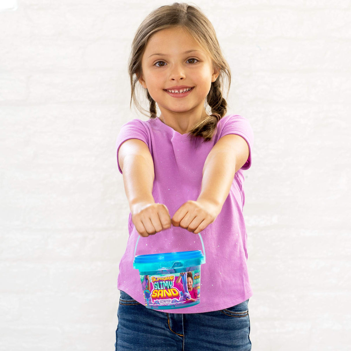 SLIMYSAND by Horizon Group USA, 1.5 lbs of Berry Scented Moldable, Stretchable, Expandable Cloud Slime, Blue & Purple Marbled, Slimy Play Sand in SLIMYSAND