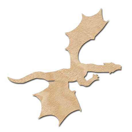 Dragon Wooden Cutouts for crafts, Laser Cut Wood Shapes 5mm thick Baltic Birch Wood, Multiple Sizes Available Elliefont Styles