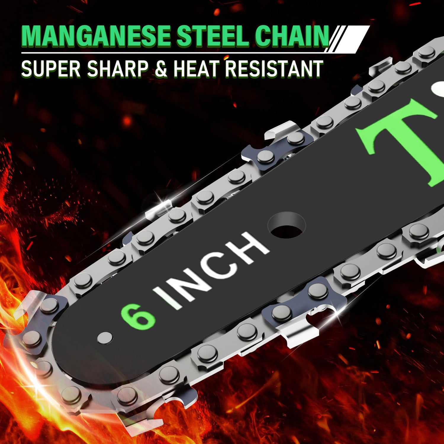 TIETOC Mini Chainsaw Cordless 6 Inch [Gardener Friendly] Super Handheld Rechargeable Chain Saw With Security Lock & Auto Oiler-System, Small Electric tietoc