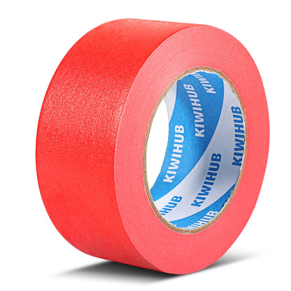 KIWIHUB Red Painters Tape,2 inch x 60 Yards - Medium Adhesive Masking Tape for Painting,Labeling,DIY Crafting,Decoration and School Projects - WoodArtSupply