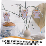 ibasenice 100pcs Wooden Cat Chips Unfinished Cat Wood Plaques Wood Cat Figurine Unfinished Wood Cutouts Animal Wooden Ornaments Wooden Cat Discs ibasenice