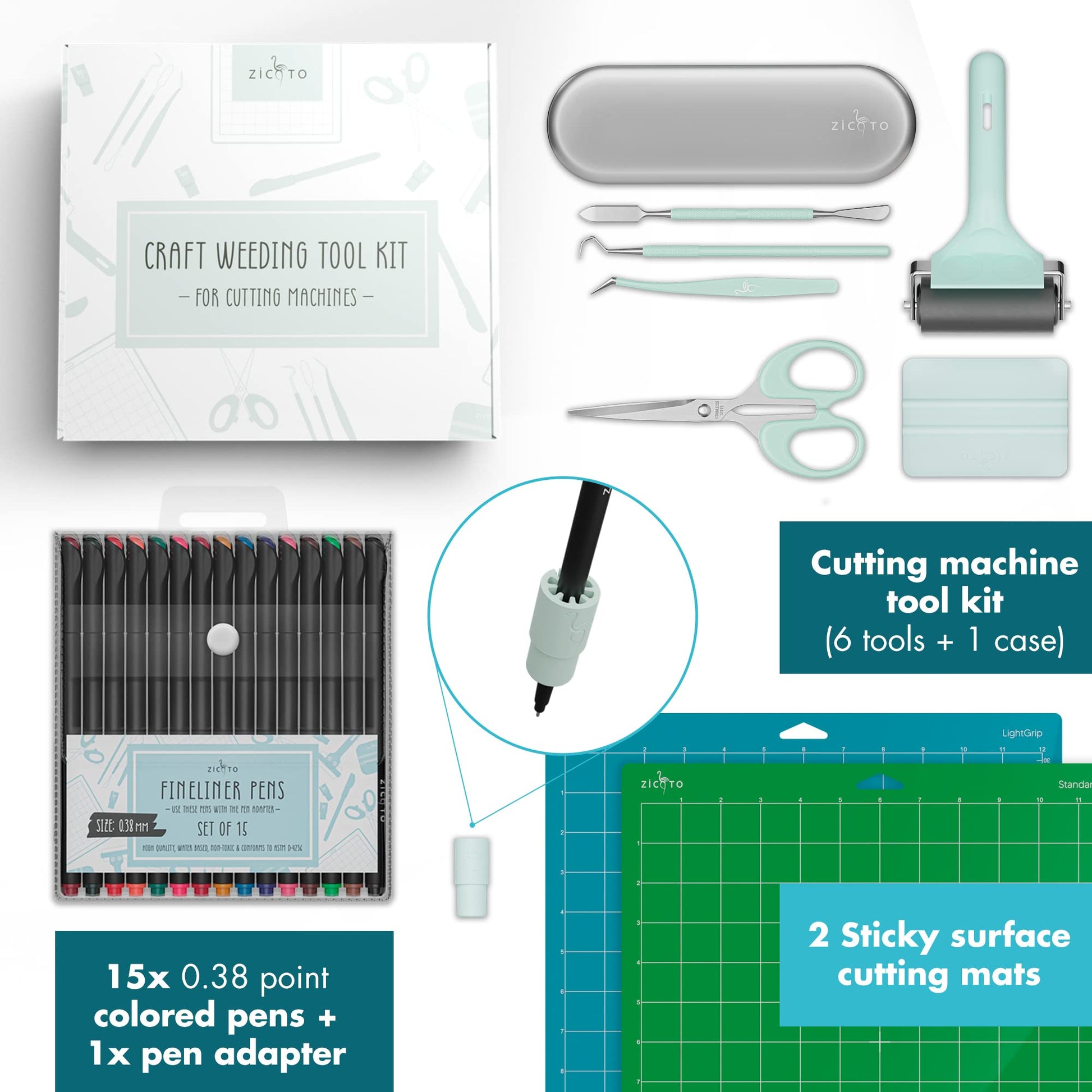 The Ultimate Accessories and Supplies Bundle for Cricut Makers and All Explore Air - The Perfect Bundle/Tool Kit for Beginners, Pros and Skilled