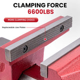 Forward 1306 6 Inch Home Vise Ductile Iron 6" Bench Vise Homeowner's Vice with Anvil and Swivel Base Forward