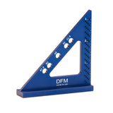 DFM Precision Engineering Square - Made in USA Small Carpenters Square Work Tools w/Fixed Miter Angle Pin 3.5" x 3.75" Size for Pocket 1/16" Scribe DFM Tool Works