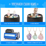 Leegol Electric Rock Tumbler Machine - Single Drum 3LB Rock Polisher (Single Barrel) Leegol Electric