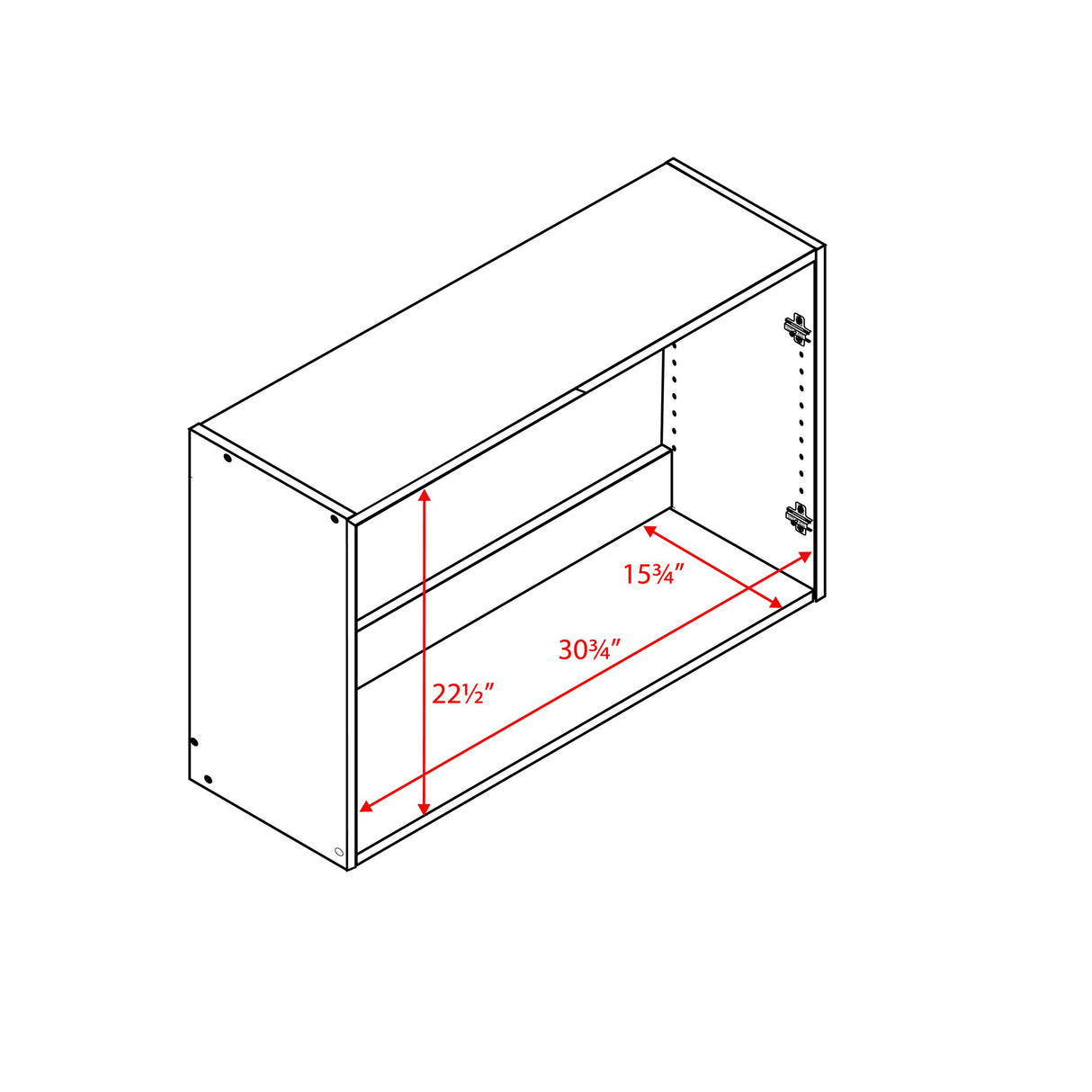 Prepac Elite Wall Cabinet with Storage Shelf - Multifunctional Garage, Kitchen, and Bathroom Cabinet in White Prepac