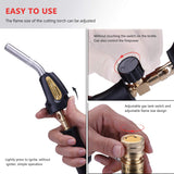 Propane Torch Hand Hose, Mapp Gas Torch,Welding Torch,Hose Length 1.5M/60"Maximum Operating Temperature 1900℃/3600℉-with Hook (Quick ignition with Aismrii