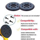 Sander Pad for Dewalt, 5 inch 8 Hole Hook and Loop Replacement Orbital Sander Pad for DeWalt DWE6421 6421K DWE6423 6423K DCW210B (2 PCS) pakmee