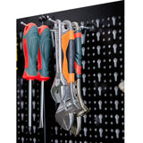 Ultrawall Pegboard Wall Organizer 4 ft. Metal Pegboard Tool Storage Kit with Black Toolboard and Black Accessories Ultrawall