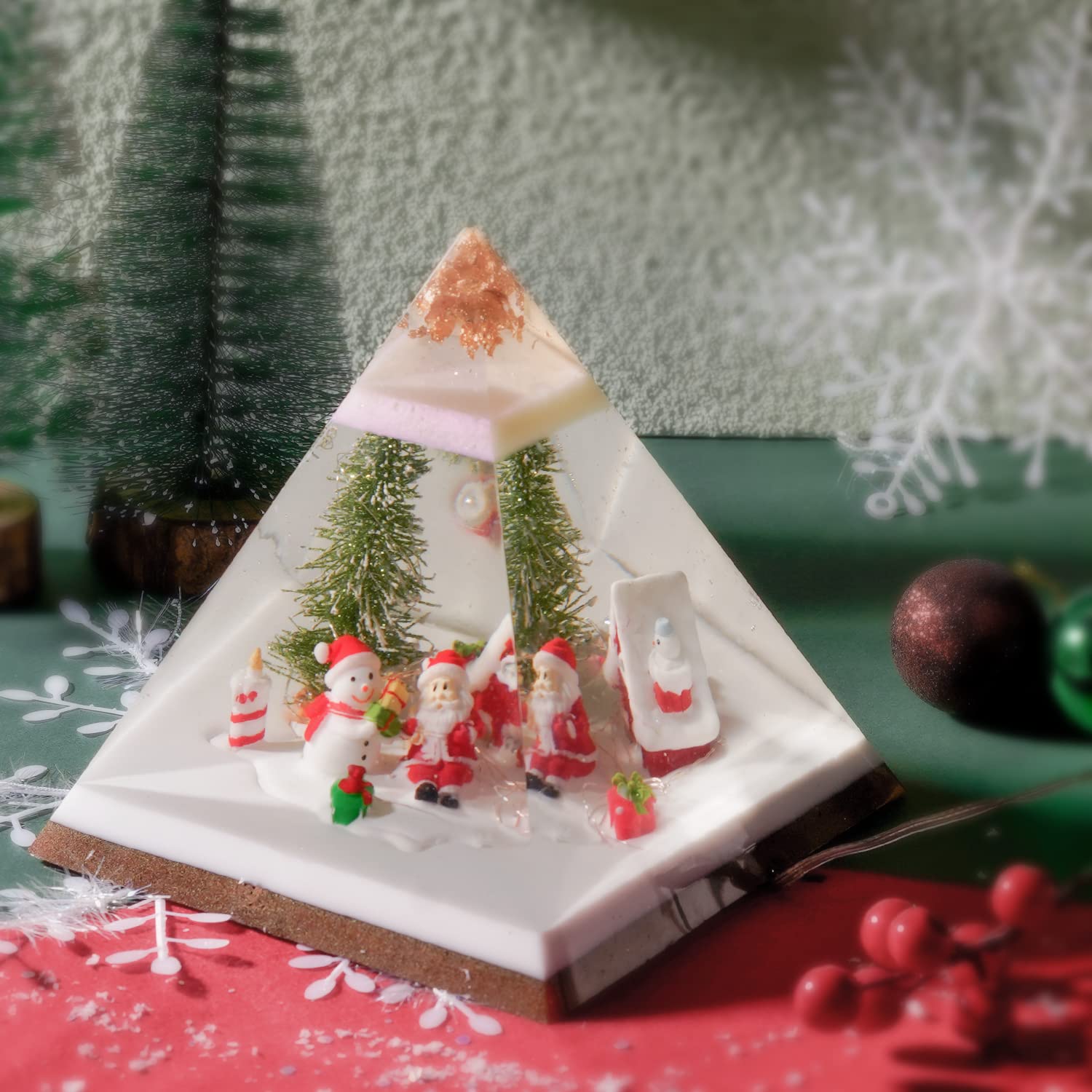 LET'S RESIN Pyramid Molds for Resin,Large Silicone Pyramid Molds,Silicone Resin Molds for DIY Pyramid, Jewelry,Great for Paperweight, Home LET'S RESIN