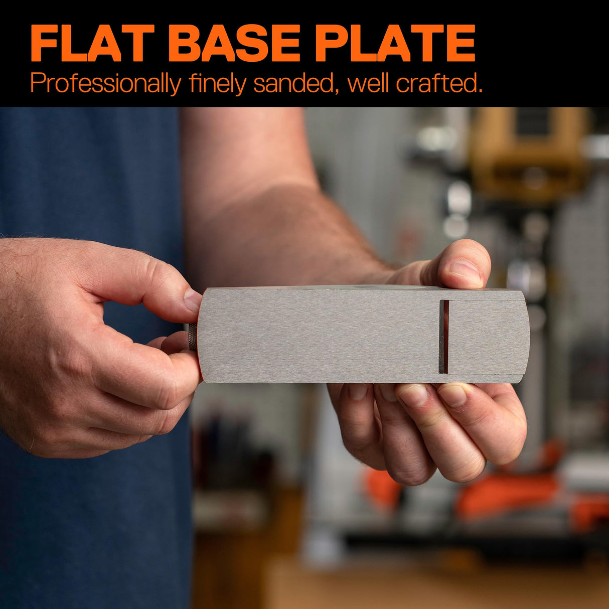 JORGENSEN 6.3" Mini Wood Planer, Mini Hand Planer for Woodworking, Low Angle Block Plane, Small Hand Plane for Trimming, Wood Planing, Craft - Small Jorgensen