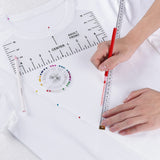 12pcs Tshirt Ruler Guide for Vinyl Alignment, T Shirt Rulers to Center Designs, PVC Measurement Template, Craft Sewing Supplies Accessories Tools for tietoc