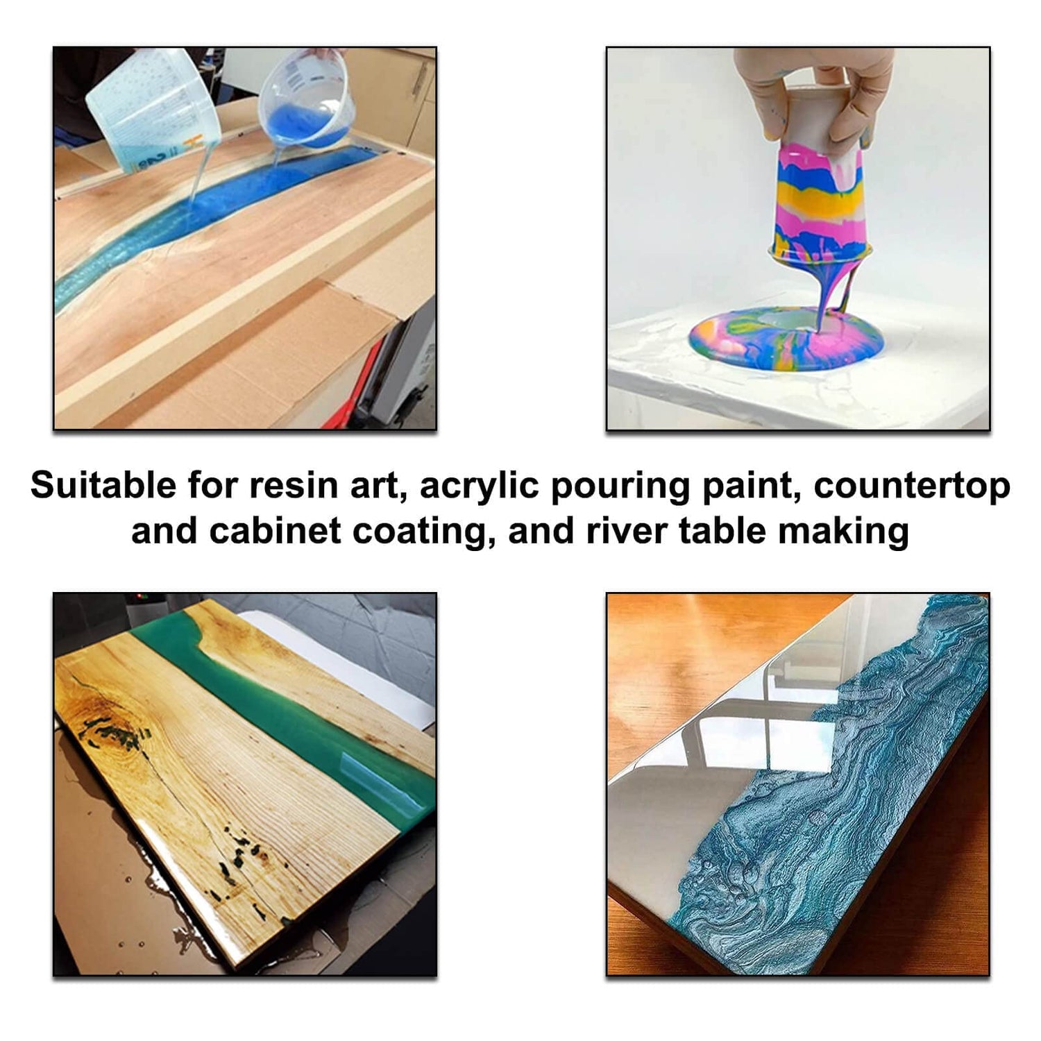 𝗟𝗢𝗣𝗔𝗦𝗔 Adjustable Canvas Support Stands for Acrylic and Epoxy Pouring Paint, Cabinet Door Elevated and Canvas Feet Risers for Paint Clean (4pcs) LOPASA